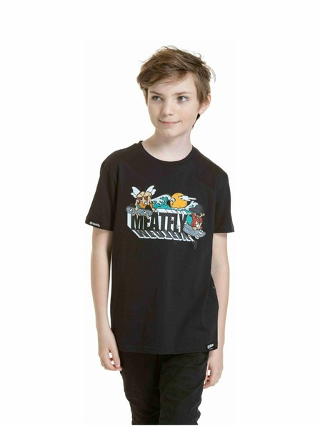 Meatfly Meatfly Kinder-T-Shirt Skejters Black | Schwarz
