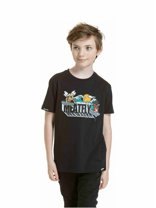 Meatfly Meatfly Kinder-T-Shirt Skejters Black | Schwarz