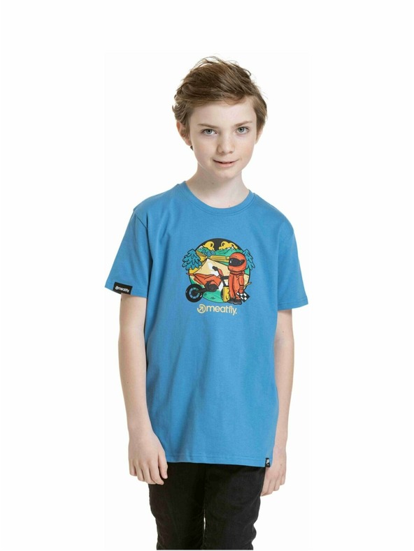 Meatfly Meatfly Kinder-T-Shirt Moto Blue | Blau
