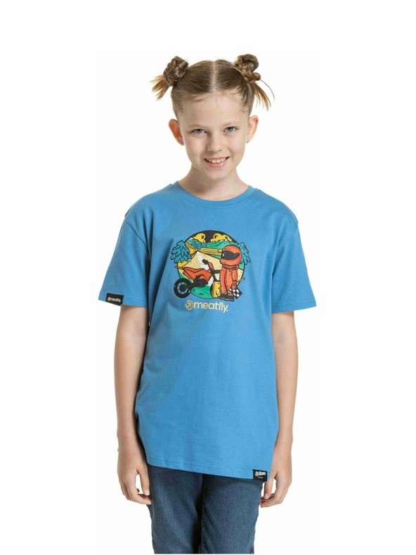 Meatfly Meatfly Kinder-T-Shirt Moto Blue | Blau