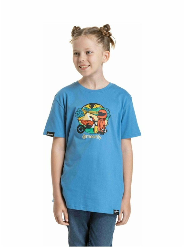 Meatfly Meatfly Kinder-T-Shirt Moto Blue | Blau