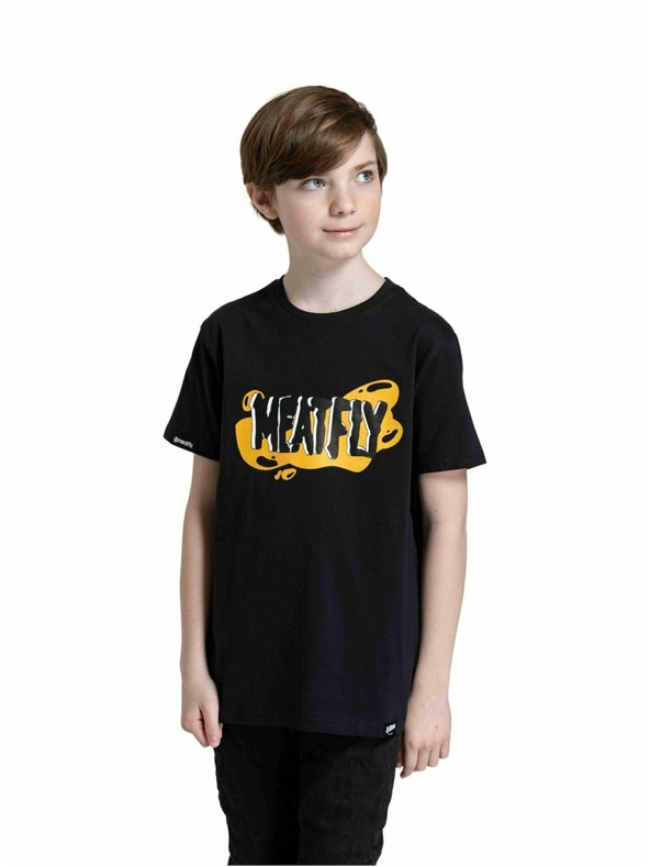 Meatfly Meatfly Kinder-T-Shirt Fleck Black
