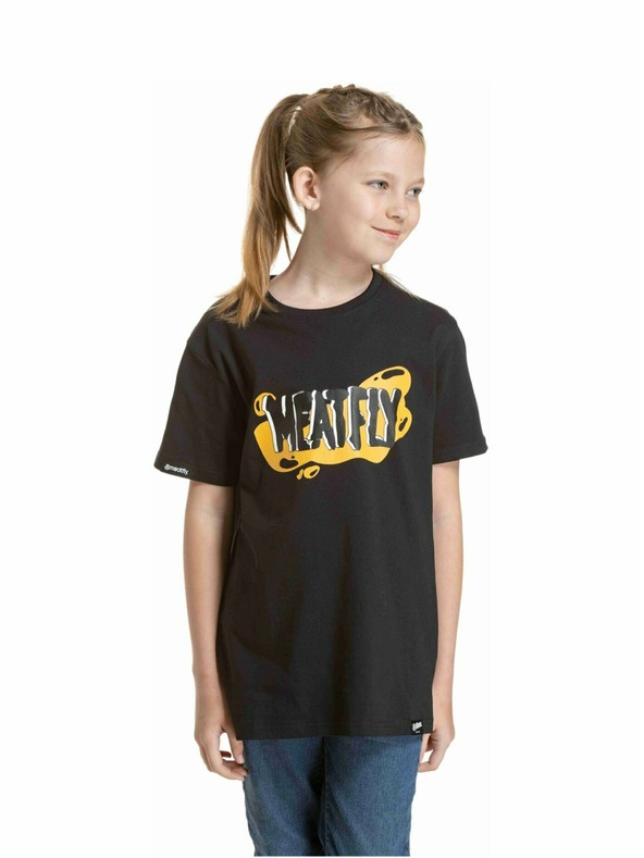 Meatfly Meatfly Kinder-T-Shirt Fleck Black
