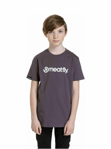 Meatfly Meatfly Kinder-T-Shirt Bart Mystic Grey | Grau | Größe 134 | 100% Baumwolle