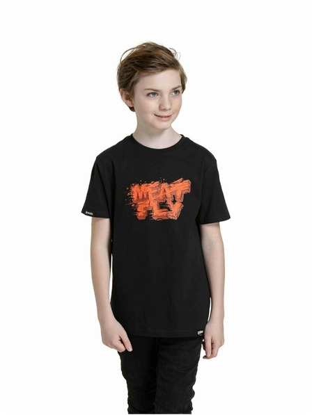 Meatfly Meatfly Kinder-T-Shirt Rock Black | Schwarz