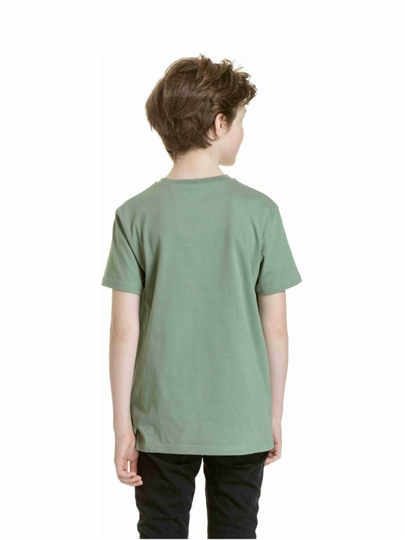 Meatfly Meatfly Kinder-T-Shirt Skejters Olive | Grün