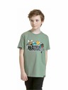Meatfly Meatfly Kinder-T-Shirt Skejters Olive | Grün