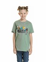 Meatfly Meatfly Kinder-T-Shirt Skejters Olive | Grün
