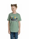 Meatfly Meatfly Kinder-T-Shirt Skejters Olive | Grün