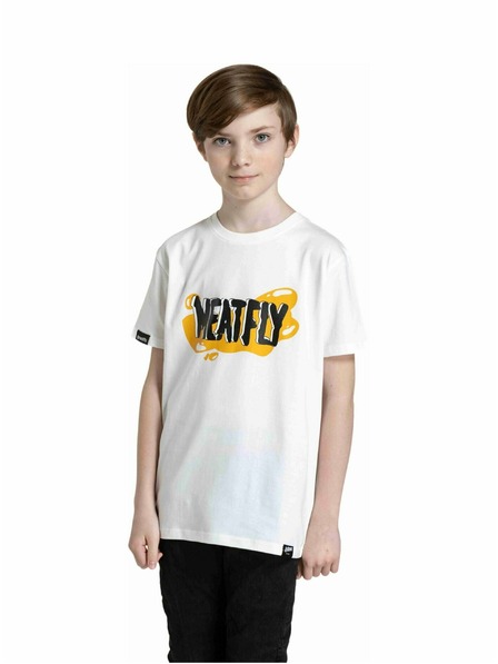 Meatfly Meatfly Kinder-T-Shirt Fleck White