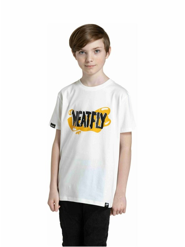 Meatfly Meatfly Kinder-T-Shirt Fleck White