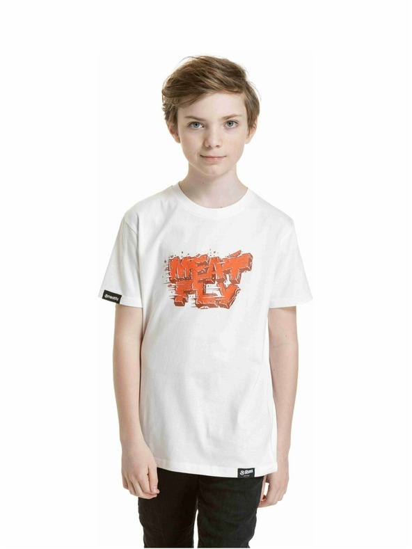 Meatfly Meatfly Kinder-T-Shirt Rock White | Weiß