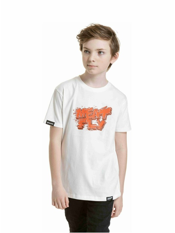Meatfly Meatfly Kinder-T-Shirt Rock White | Weiß