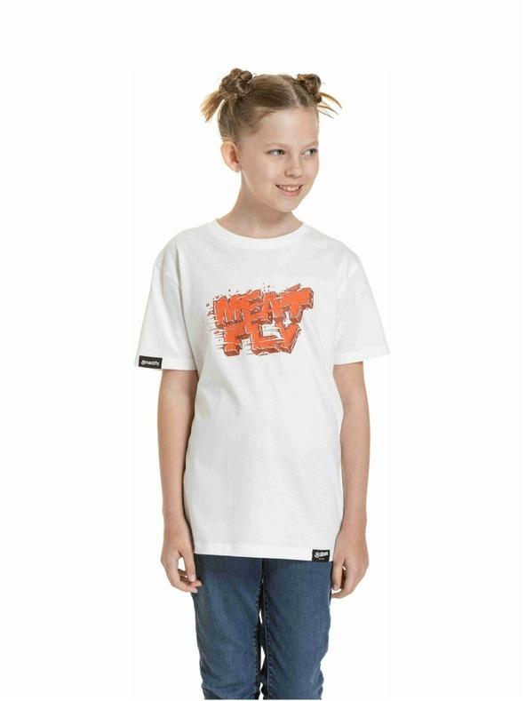 Meatfly Meatfly Kinder-T-Shirt Rock White | Weiß