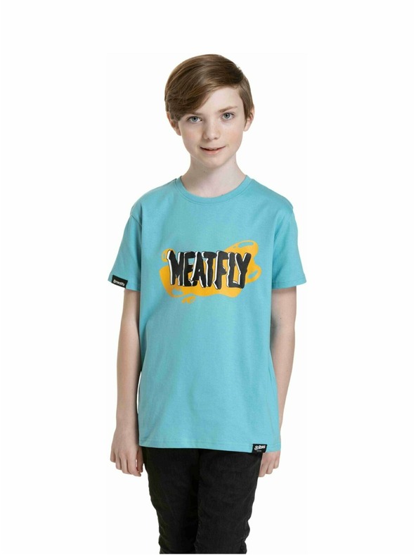 Meatfly Meatfly Kinder-T-Shirt Fleck Mint