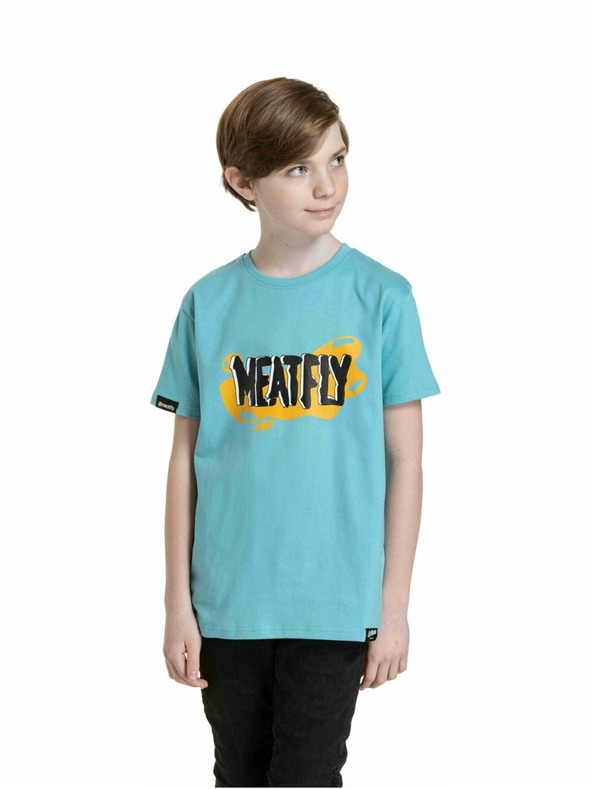 Meatfly Meatfly Kinder-T-Shirt Fleck Mint