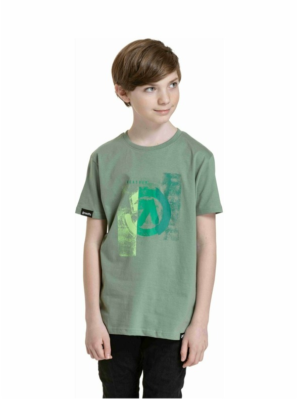 Meatfly Meatfly Kinder-T-Shirt Artee Olive | Grün