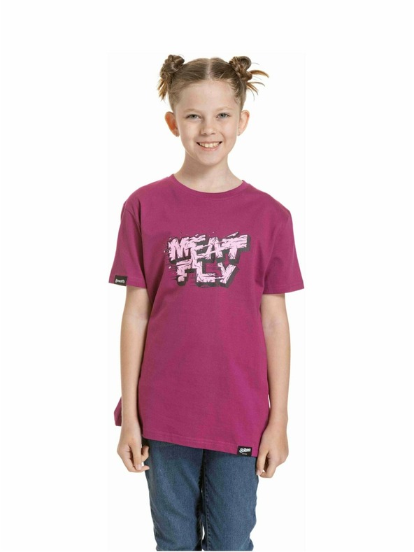 Meatfly Meatfly Kinder T-Shirt Rock Magenta | Rosa