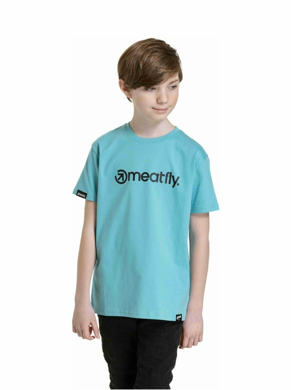 Meatfly Meatfly Kinder T-Shirt Bart Mint | Blau