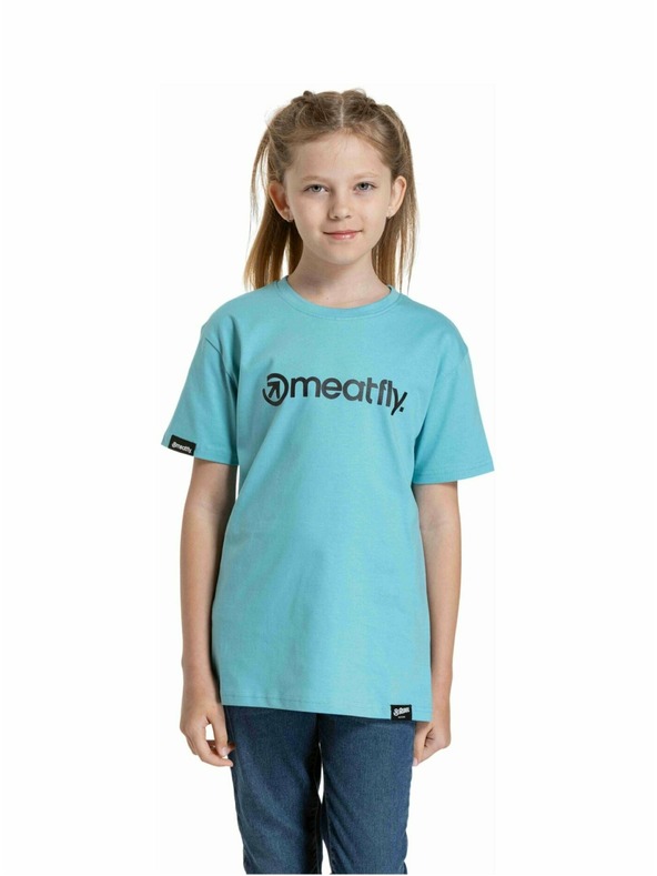 Meatfly Meatfly Kinder T-Shirt Bart Mint | Blau