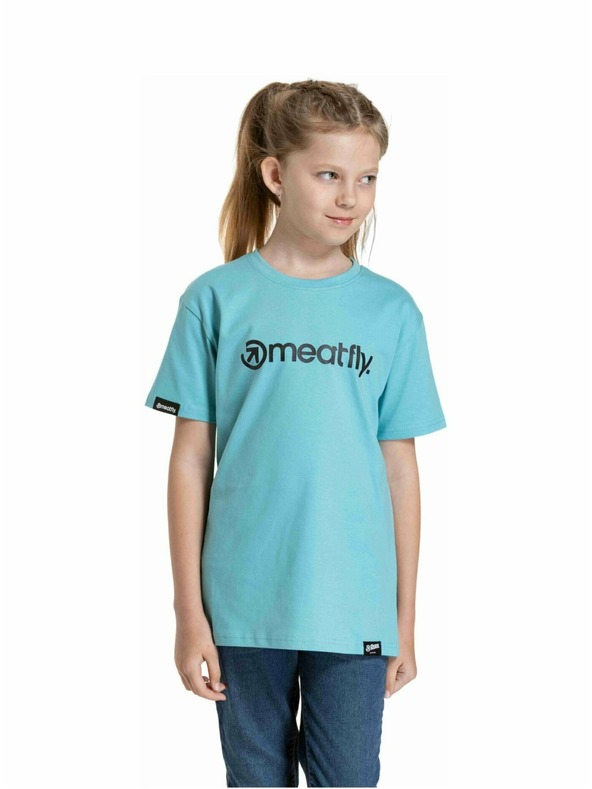 Meatfly Meatfly Kinder T-Shirt Bart Mint | Blau