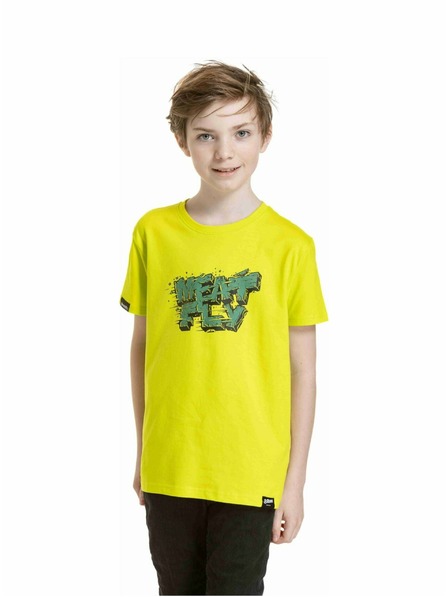 Meatfly Meatfly Kinder T-Shirt Rock Sicherheitsgelb | Gelb