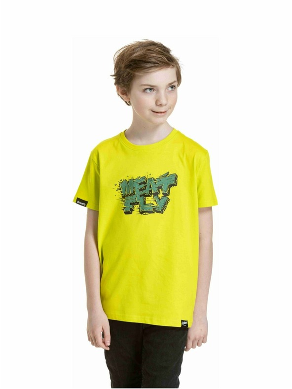 Meatfly Meatfly Kinder T-Shirt Rock Sicherheitsgelb | Gelb