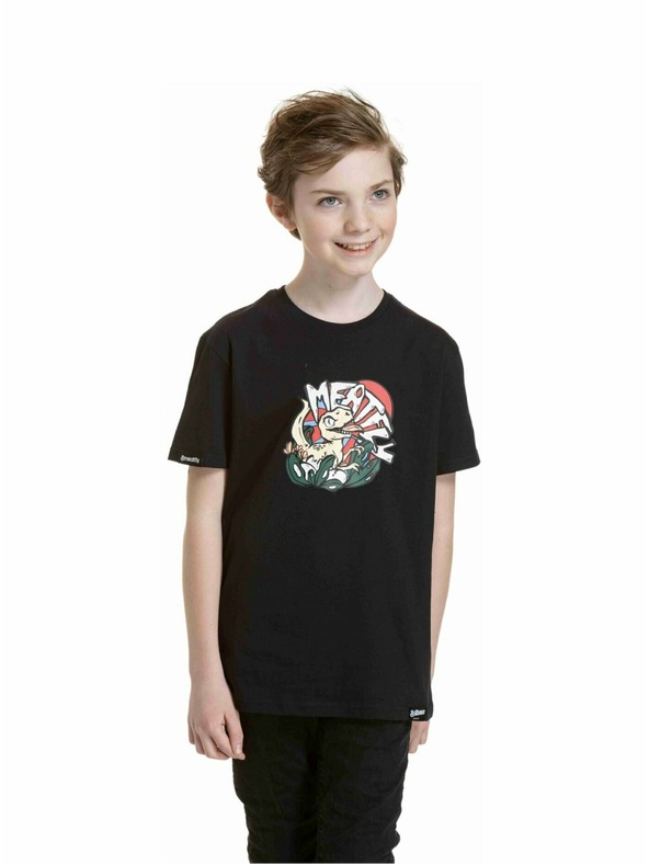 Meatfly Meatfly Kinder T-Shirt Dino Schwarz
