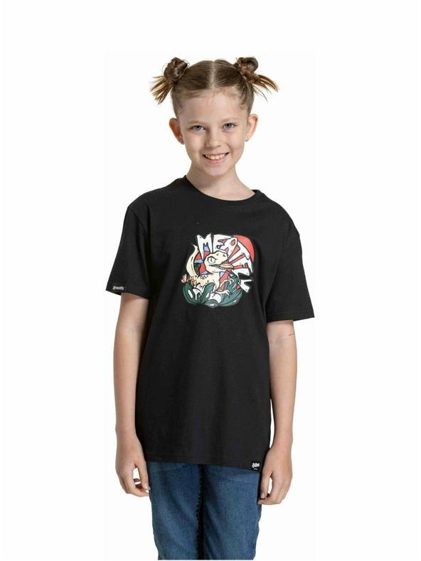 Meatfly Meatfly Kinder T-Shirt Dino Schwarz