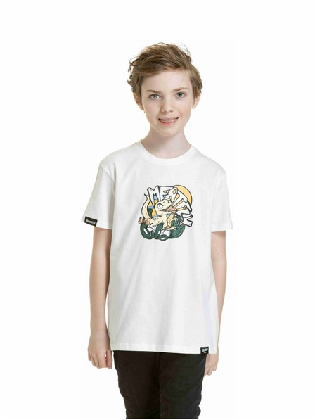 Meatfly Meatfly Kinder T-Shirt Dino Weiß
