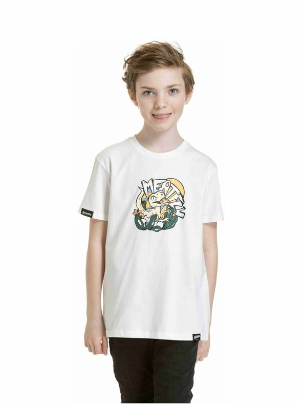 Meatfly Meatfly Kinder T-Shirt Dino Weiß
