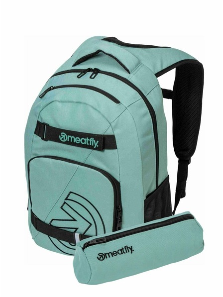 Meatfly Meatfly Rucksack Exile Sea Green 24 L + Mäppchen | Volumen 24 L
