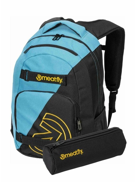 Meatfly Meatfly Rucksack Exile Himmelblau / Gelb 24 L + Mäppchen | Volumen 24 L