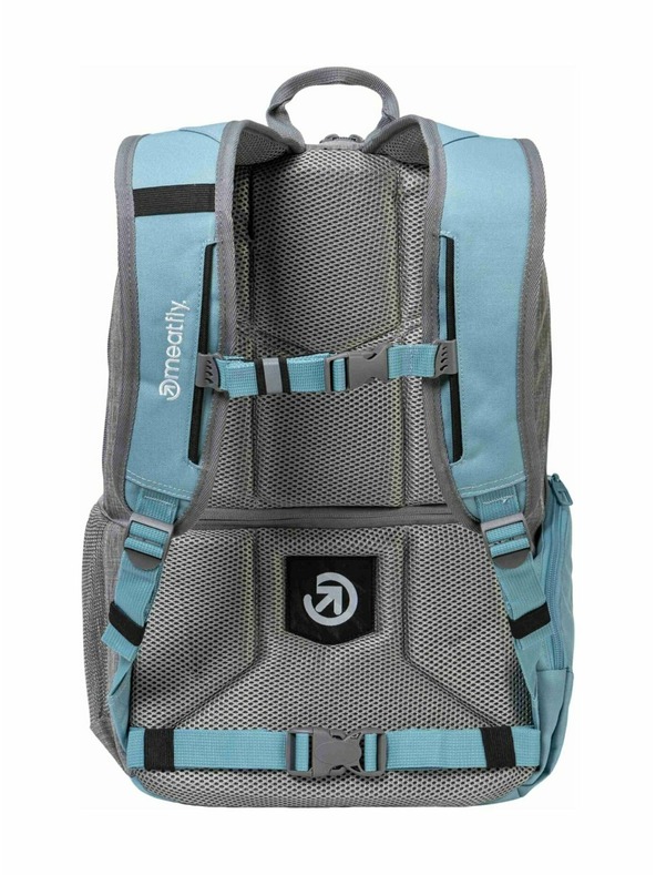 Meatfly Meatfly Rucksack Basejumper Grau Meliert / Aqua 22 L + Mäppchen | Grau | Volumen 22 L