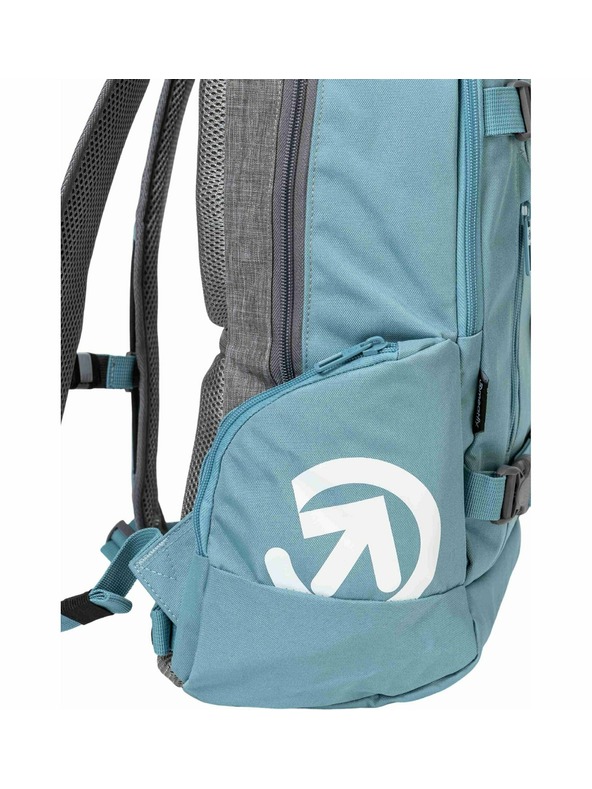 Meatfly Meatfly Rucksack Basejumper Grau Meliert / Aqua 22 L + Mäppchen | Grau | Volumen 22 L