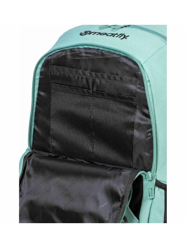 Meatfly Meatfly Rucksack Basejumper Sea Green 22 L + Mäppchen | Volumen 22 L
