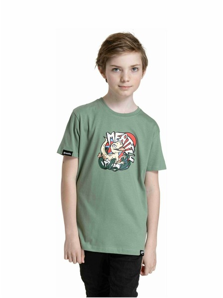 Meatfly Meatfly Kinder T-Shirt Dino Olive | Grün