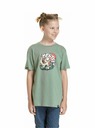 Meatfly Meatfly Kinder T-Shirt Dino Olive | Grün