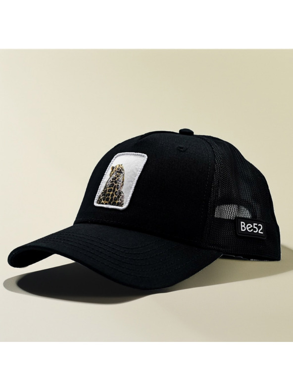 Be52 Be52 Leopard Cap Premium Schwarz