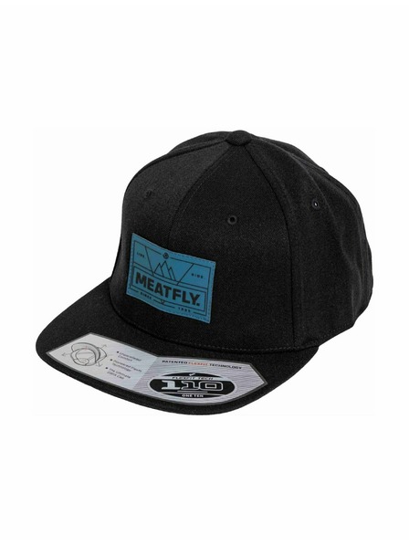 Meatfly Meatfly Cap Gruman Premium Snapback Live Ride / Schwarz | Schwarz