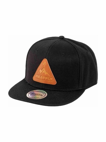 Meatfly Meatfly Cap Hornet Snapback Schwarz Peak | Schwarz |