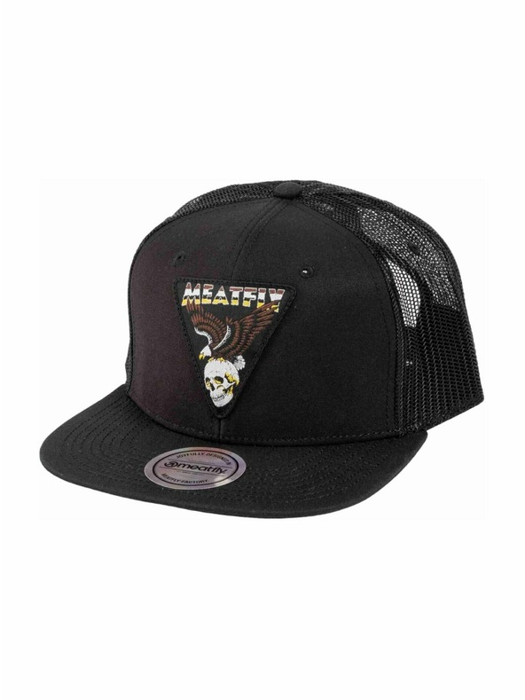 Meatfly Meatfly Cap Thunderbolt Trucker Schwarz Eagle | Schwarz |
