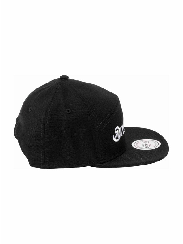 Meatfly Meatfly Kšiltovka Creeper 6 Panel Snapback Schwarz / Weiß Logo | Schwarz | Größe