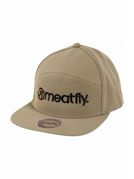 Meatfly Meatfly Kšiltovka Creeper 6 Panel Snapback Oliv / Schwarz Logo | Schwarz | Größe