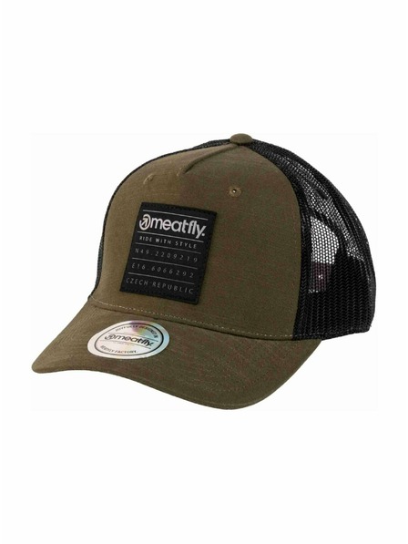 Meatfly Meatfly Kšiltovka Hawkye Trucker Armee Square | Schwarz |