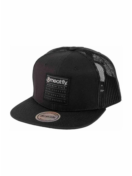 Meatfly Meatfly Kšiltovka Thunderbolt Trucker Schwarz Square | Schwarz |