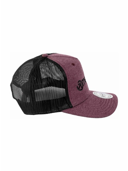 Meatfly Meatfly Kšiltovka Horton Trucker Weinrot / Schwarz Logo | Schwarz | Größe