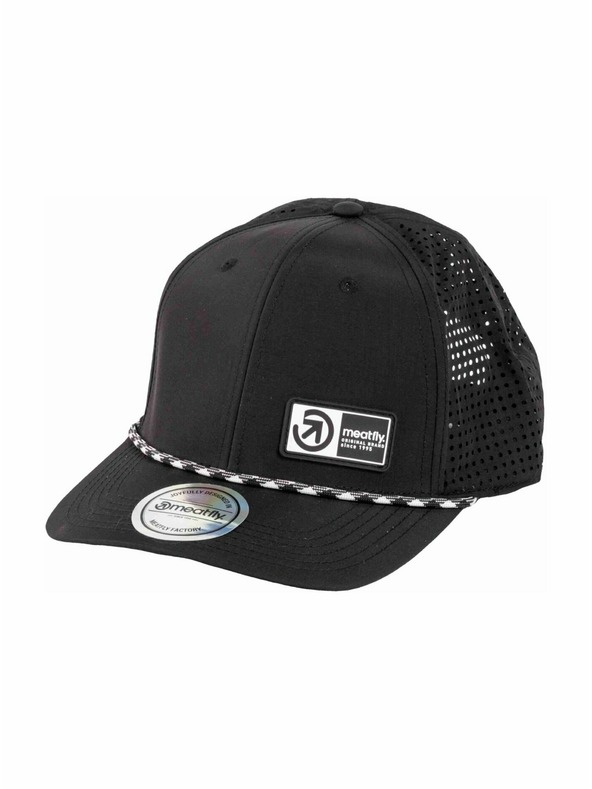 Meatfly Meatfly Kšiltovka Ollie Perfor Cap Schwarz Brand | Schwarz |