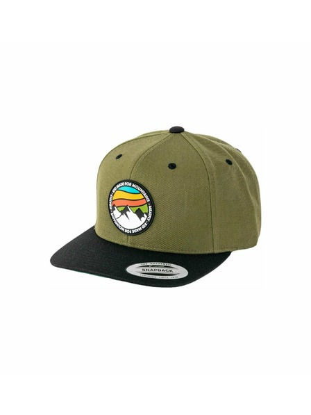 Meatfly Meatfly Kšiltovka Flanker Snapback Rot Mountain/Oliv/Schwarz