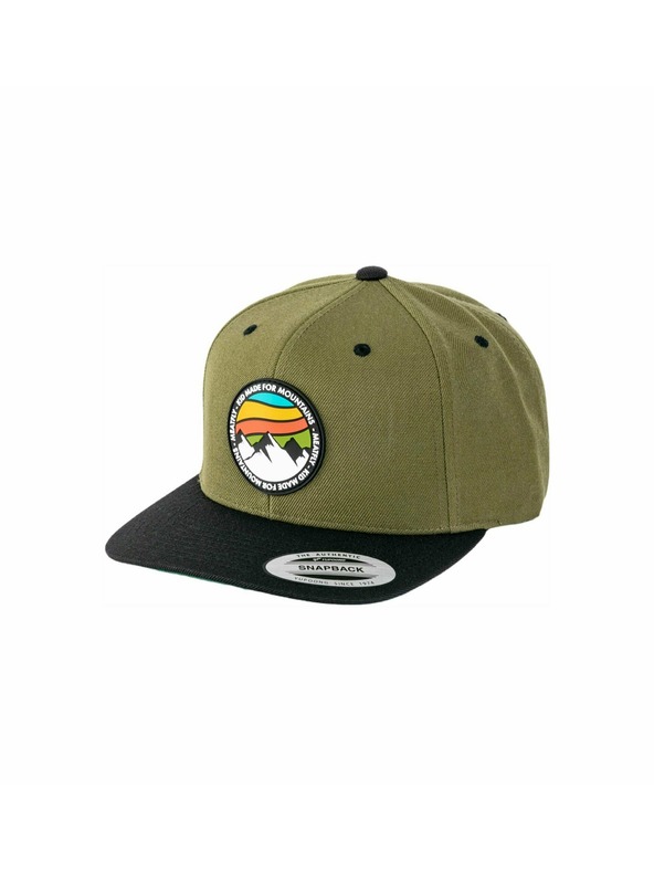 Meatfly Meatfly Kšiltovka Flanker Snapback Rot Mountain/Oliv/Schwarz